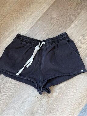Volcom Black Women's Drawstring Beach Shorts